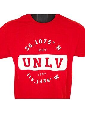 UNLV Rebels T Shirt Mens Size Medium Red NCAA University Las Vegas